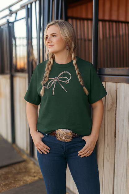 Western Lasso Bow Sweater