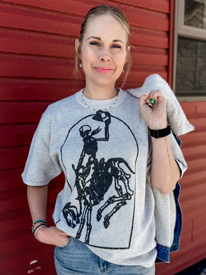 Bucking Skeleton Knitted Tee