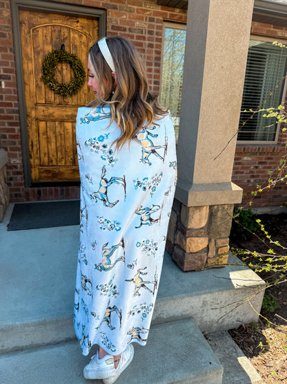 Foals in the Field Sherpa Blanket