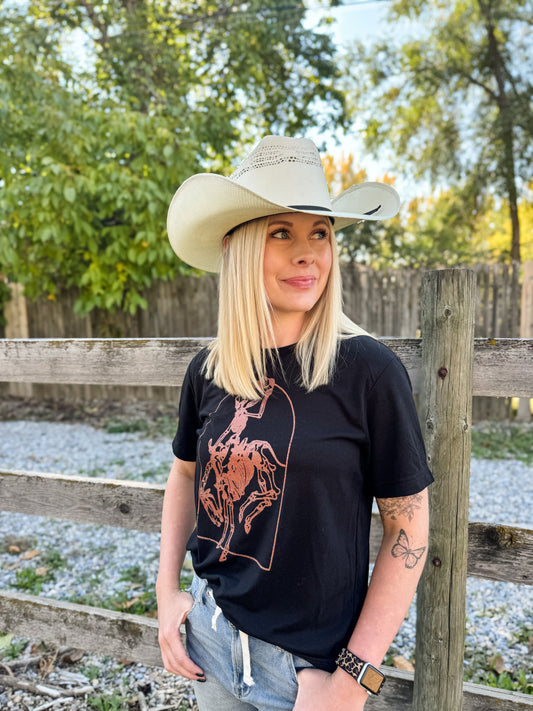 Bucking Skeleton Tee