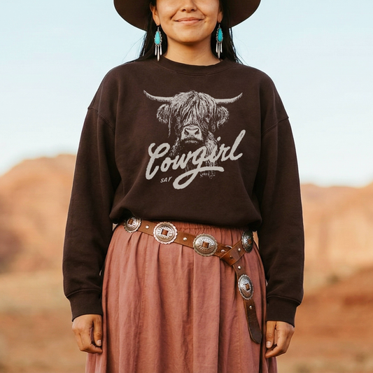 Say Cowgirl Crewneck