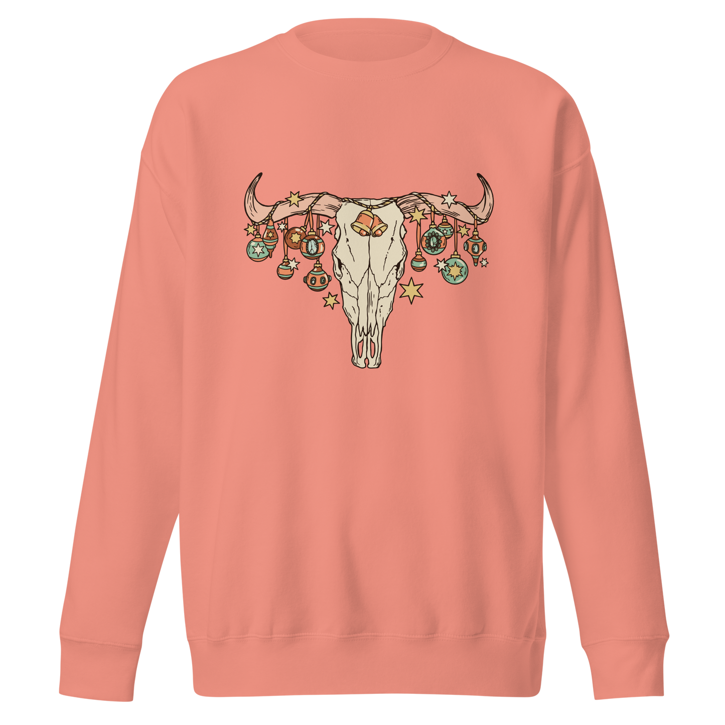 Festive Cow Skull Sweater