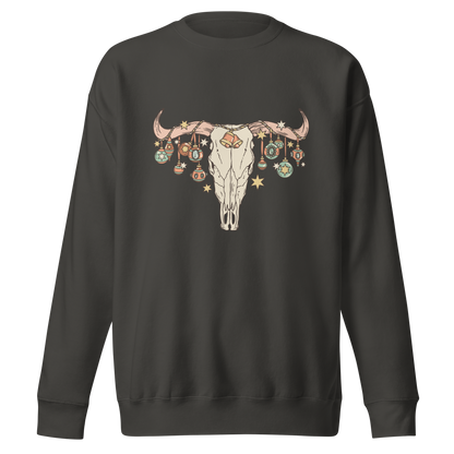 Festive Cow Skull Sweater