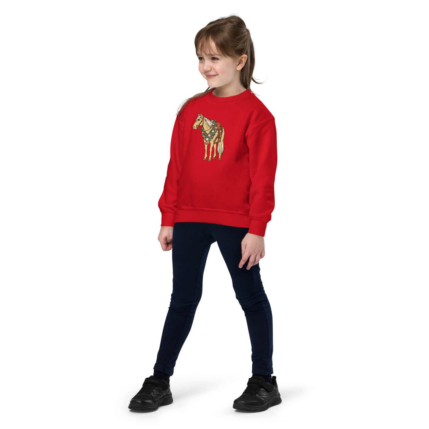 Festive Horse Youth Sweatshirt