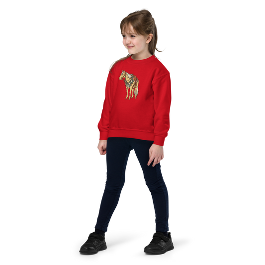 Festive Horse Youth Sweatshirt